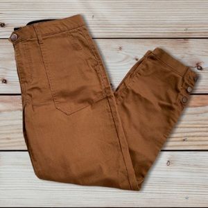 Classic High-Waist Women's Track Pants in Brown